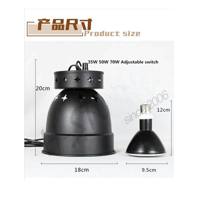 35W Full Spectrum UVB Reptile HID Lamp E27 Type de base PAR Forme de coupe en aluminium congelée pour reptiles